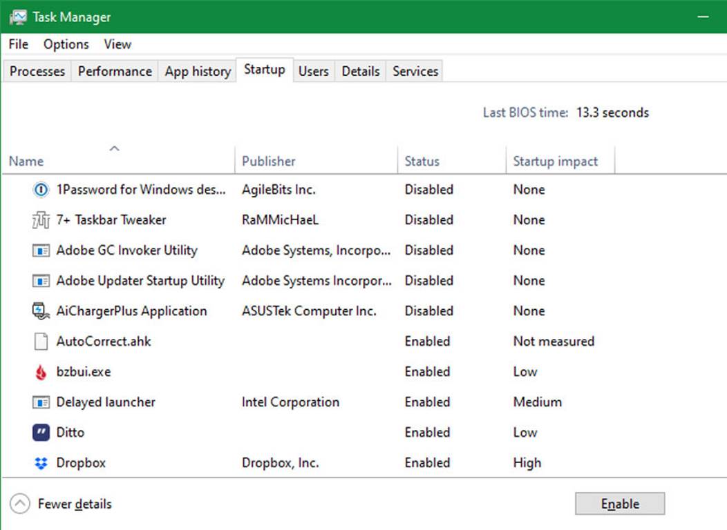 تنظیمات نرم افزار ویندوز
