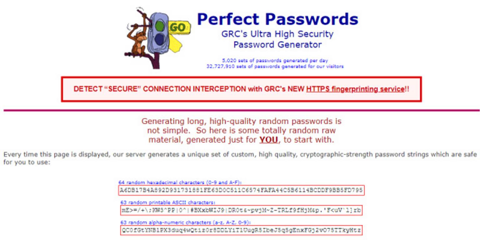 Perfect Passwords