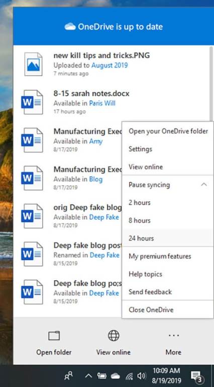 جلوگیری از سینک OneDrive