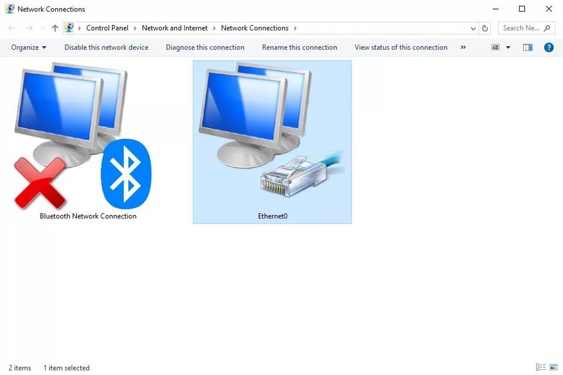 دیدن مک آدرس و آدرس IP 