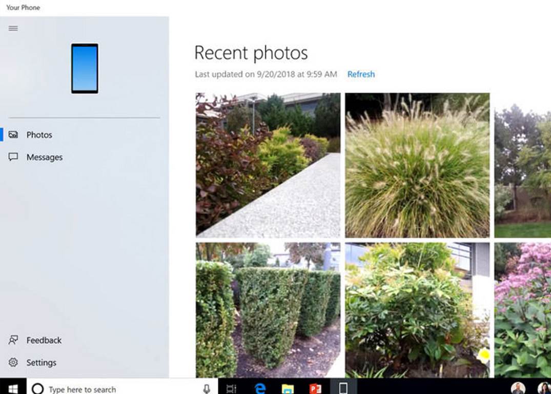 ارتباط ویندوز با موبایل