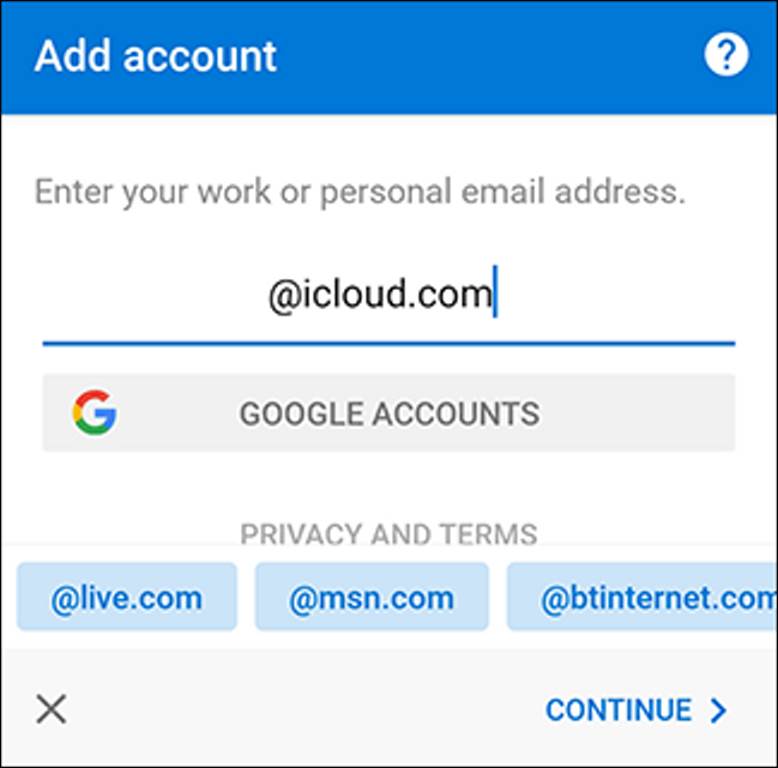 آدرس ایمیل آیکلود