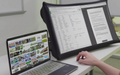 صفحه نمایش تا شونده ، نمایشگر ۲۴ اینچ قابل اتصال به لپ تاپ، گوشی و دیوایس ها